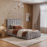 Кровать 1,2 м Мирабель КР-06 NEW хром 1